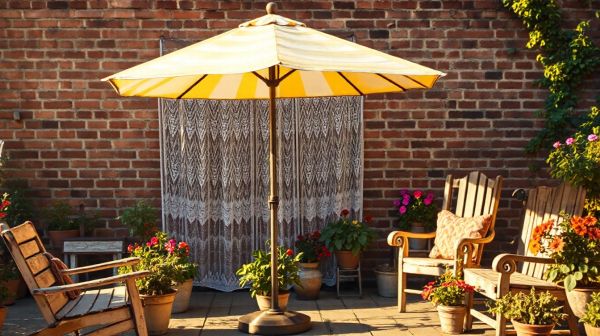 Guide pratique pour aménager un espace rétro chic avec parasol
